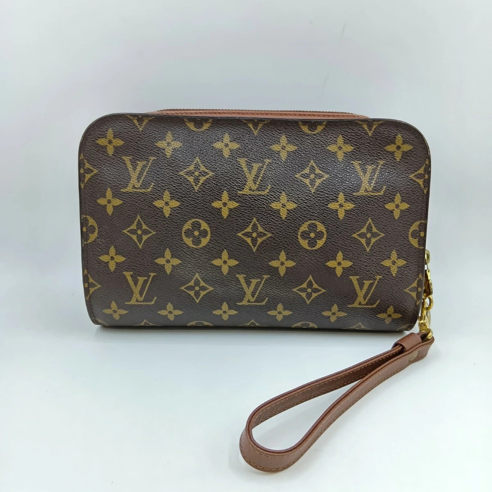 Louis Vuitton Monogram Orsay Shoulder Bag Brown the pocket